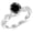 White Gold, variant on 1.13-5.13 Carat Twisting Infinity Gold & Diamond Split Shank Pave Set Diamond Engagement Ring w/a 1 Ctw Black Diamond Center (Heirloom Quality) White Gold 1.13 Carat Size:7