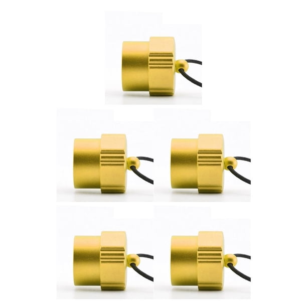Sonducket MANTENGA EL BUCEO Tapa antipolvo Anillo de hebilla ligera Conveniente para transportar y almacenar Servicio a largo plazo Cubierta de Dorado 5piezas