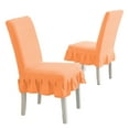 thumbnail image 1 of 2Pcs Chair Covers for Dining Room Chair Covers With Skirt Dining Chair Covers Stretch Kitchen Chair Covers, 1 of 5