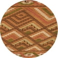 thumbnail image 1 of Ahgly Company Machine Washable Indoor Square Transitional Orange Area Rugs, 3' Square, 1 of 7