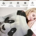thumbnail image 3 of Orinice Panda Blanket Fleece Warm Soft Cozy Blanket Throw Couch Bed Print Couch and House Decor Gift Idea Throws, for Sofa for Kids Teen Young Boys Girls,  40x50in, 3 of 6