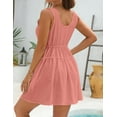 thumbnail image 3 of ZOELNIC Womens Summer Dress Sleeveless Mini Dresses Fashion Casual Fit Flowy Tiered Boho Beach Vacation Sundress, XL, 3 of 5