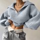 thumbnail image 1 of Puntoco-suéter de cuello redondo para mujer, suéter de manga larga, pantalones cortos informales holgados a la moda, conjunto de liquidación de Navidad Puntoco Puntoco-794, 1 of 6