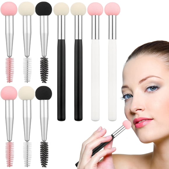Set de brochas de maquillaje Skyley, 10 unidades, aplicadores de esponja de belleza