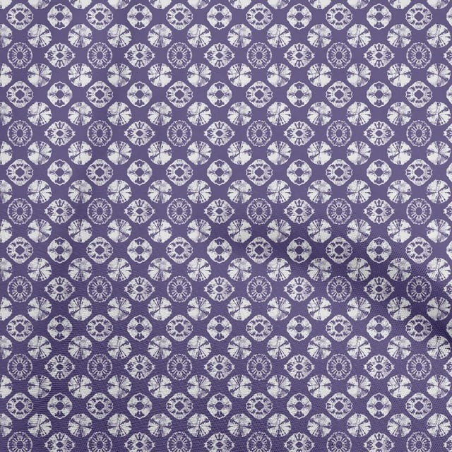 oneOone Polyester Spandex Violet Fabric Asian Tye & Dye Sewing Craft Projects Fabric Prints By Yard 56 Inch Wide