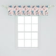 thumbnail image 2 of Ambesonne Floral Window Valance, Flowers on a Blush Backdrop, 54" X 12", Blush Blue Grey, 2 of 3