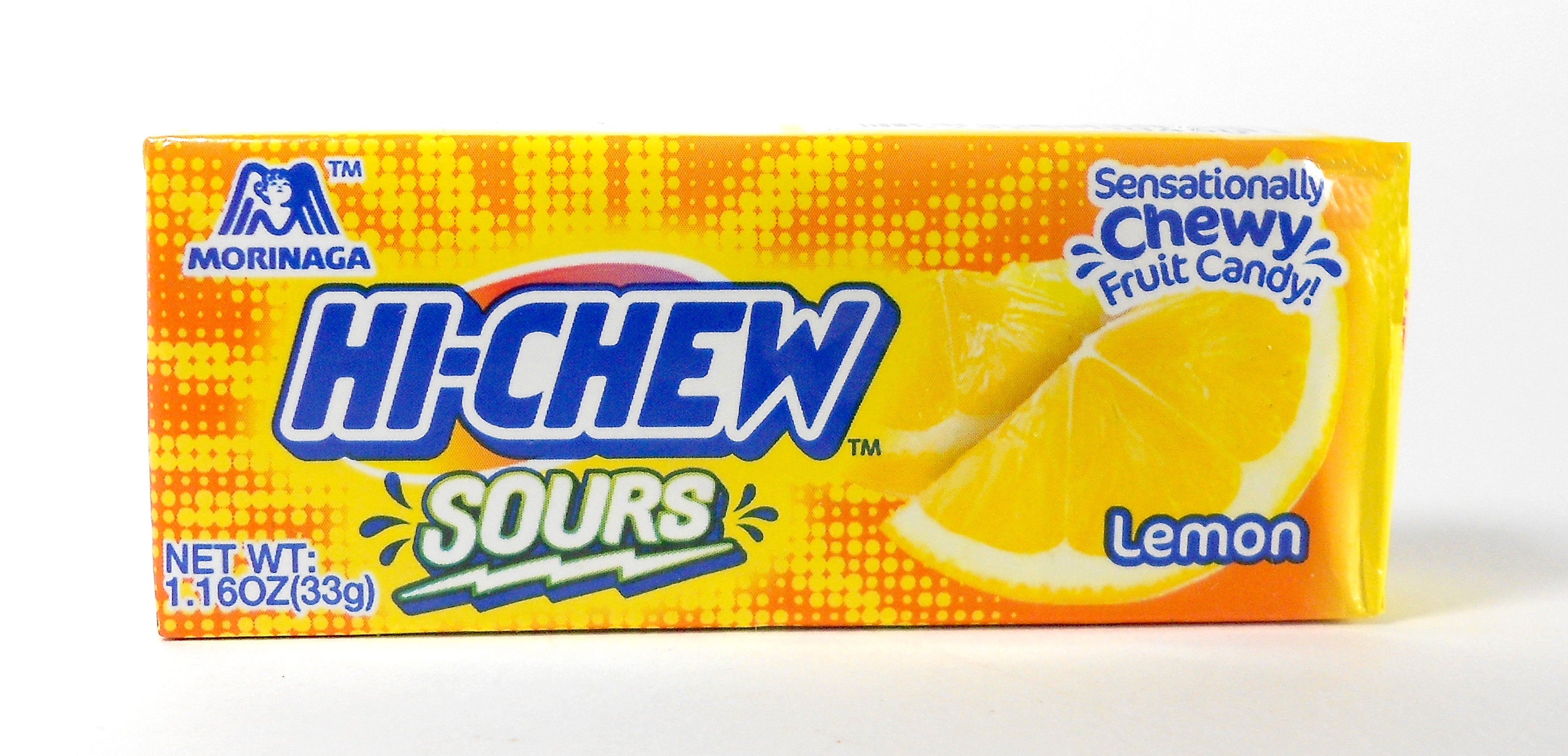 HiChew Sours Sticks LEMON Chewy Fruit Candy (Pack of 5)