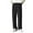 Black, variant on Men's Wide Leg Straight Loose Casual Trousers Draped Suit Style Comfortable Relaxed Fit