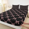 thumbnail image 3 of Feelyou Cartoon Bowknot Twin Sheet Sets, Fairy Princess Bedding, 3-Piece, 3 of 7