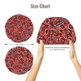 thumbnail image 5 of Kdxio Vintage Red Paisley Pattern Satin Bonnet Silk Bonnet Hair Bonnet for Sleeping Hair Bonnets for Women Curly Natural Hair, 5 of 6