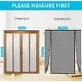 thumbnail image 2 of Magnetic Screen Mesh with Super Strong Magnets, Fiberglass Double Opening Net for Sliding Glass Doors, Large Patio and French Doors, Fit Size Up to 72 X 80 Inch, Black, 2 of 7