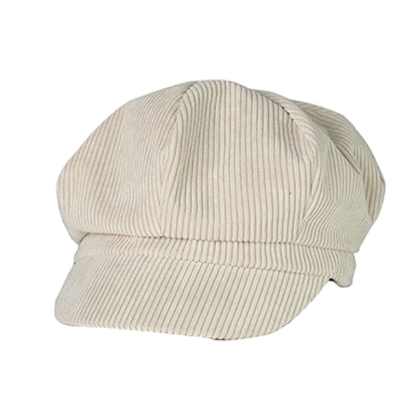 Gorra de vendedor de periódicos Qarigey Sombrero octogonal Beige