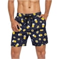 thumbnail image 4 of Aobny Graphic Men's Shorts Board Plus Size Bottoms Big & Tall Baggy Casual Spring Clothes,XXL, 4 of 5