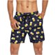thumbnail image 5 of Ceisia Men's Beer & Lemon Print Beach Shorts | 4-Way Stretch Drawstring Swim Trunks (Navy Blue) Gifts, 5 of 5