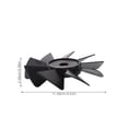 thumbnail image 2 of LOLIPPYY Silent Black Plastic Fan Replacement for and Household Use, 2 of 8