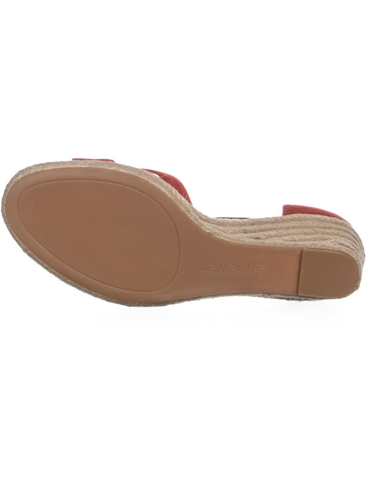 nine west red wedge sandals