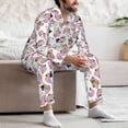 thumbnail image 6 of Bingfone Men's Pajama Set 2 Piece Loungewear PJs, Long Sleeve with Pajama Pants-French Bulldog Duck, 6 of 7