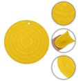 thumbnail image 3 of Unique Bargains 1 Pc Carved Flower Silicone Coaster Yellow, 3 of 5