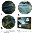 thumbnail image 3 of Designart "Seashore Tropical Haven" Nautical & Beach Wall Art Living Room, 3 of 5