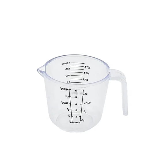 6OZ Measuring Cup, Small Plastic Stackable Clear Measuring Jug fenze Graduated Liquid Cup for Cooking, Baking, Lab