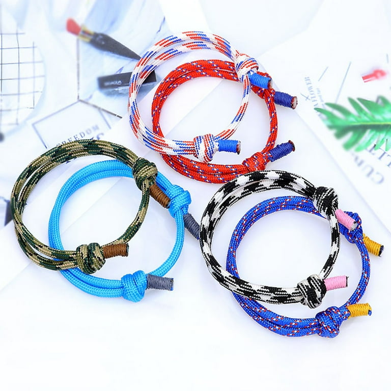 Rope Bracelet for Men - Bracelet for Women - Adjustable String Bracelet for  Men - Sailors Knot Ripcord Bracelet - Nautical Mens Wrist Bracelet - Sturdy  & Waterproof Paracord Bracelet,Style 3，G153636 