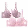 thumbnail image 3 of Sakmal Everyday Women Bras Balconette Underwire Comfortable 2-Pack Bras for Women 42B, 3 of 4