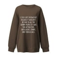 thumbnail image 4 of Jinhomg Womens 2025 Fashion Sweatshirt Cute Letter Print Pullover Oversized Comfy Long Sleeve Drop Shoulder Tops Casual Daily Wear Fall Saving Coffee XL, 4 of 6