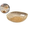 thumbnail image 1 of Dessert Plates 7.8 Inch, Pinch Bowls for Cooking Prep, Reusable Plastic Plates with Gold Trim & Raised Edge, Small Plates for Appetizers Salad Snack, Cocktail Sandwich, 1 of 6
