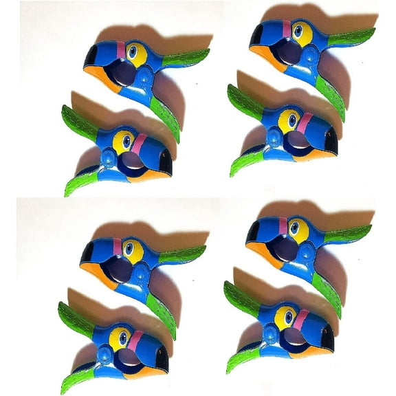 4 Pairs (8 Ct) Blue Toucan Style Beach Towel Holders, Clips, Beach, Patio or Pool Accessories, Portable Towel Clips, Chip Clips, Secure Clips, Toucan Style ( 4 Set Per Order )