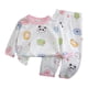 thumbnail image 1 of Odeerbi 1-6 Años Niños Niñas Pijama de Verano de Algodón de Manga Larga Conjunto de Pantalones Con Estampado Suave Ropa de Dormir Conjuntos de Pijama de Dos Piezas, 1 of 5