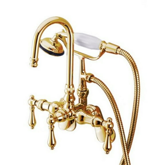 Kingston Brass CC301T2 Adjustable Center Wall Mount Tub CC301T2