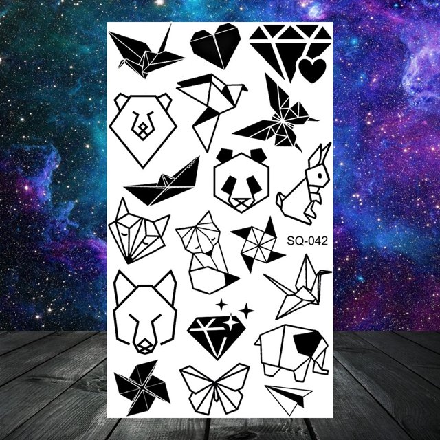 Mariposa rosa flor tatuajes temporales para mujeres adultos niños niña pluma serpiente escorpión falso tatuaje cuello brazo manos pequeños tatuajes Tan Jianjun unisex