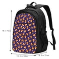 thumbnail image 5 of Balery Candy Corn (2) Print USB Charging Backpack for Men and Women - Water-Resistant, Anti-Theft Laptop Backpack with USB Port for Travel, Work, School, and College, 5 of 7
