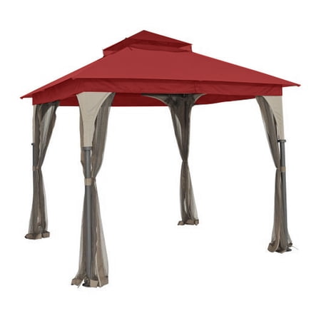 Garden Winds Replacement Canopy Top Cover for the Outdoor Patio 8 x 8 Gazebo - Cinnabar