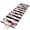 Pink, variant on Runner Rug 2'x6', Pink Roses Washable Non-Slip Hallway Runner Rugs, Romantic Flowers Leaves Floral Black Stripes Bedside Rugs Floor Mats Carpet Runners for Kitchen Bathroom Laundry Room