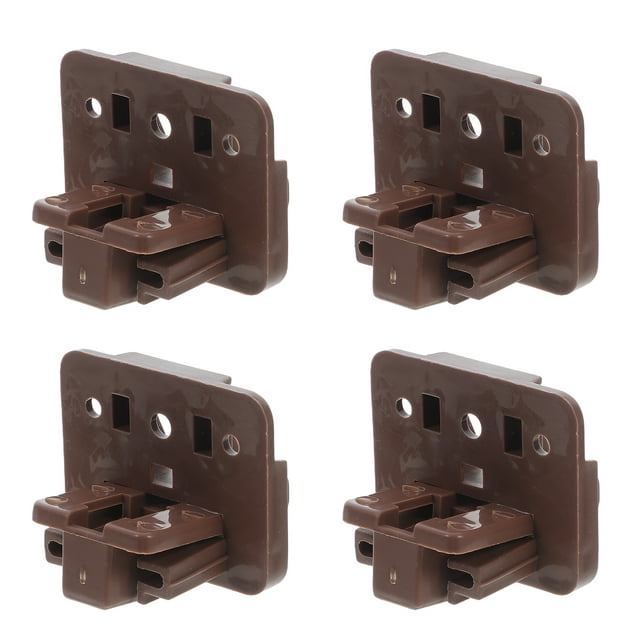 KAKOWELY rail de Guidage de Tiroir 4 Ensembles de Rails de Tiroir Glisseurs en Plastique Accessoires de Meubles pour Armoire Commode et Systèmes de Tiroir