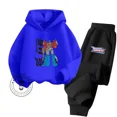 thumbnail image 2 of Conjunto de sudadera con capucha de algodón para primavera y otoño de 2024 para niños y niñas, conjunto de sudadera con capucha elástica de moda de hip hop con dibujos animados de Transformers, 2 of 4