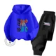 thumbnail image 2 of Conjunto de sudadera con capucha de algodón para primavera y otoño de 2024 para niños y niñas, conjunto de sudadera con capucha elástica de moda de hip hop con dibujos animados de Transformers, 2 of 5