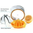 thumbnail image 2 of Exprimidor de cítricos, limón, naranja, exprimidor manual, exprimidor manual con taza medidora y colador integrados de Kasmoire...: Kitchen & Comida Ormromra SNFLD1318, 2 of 5