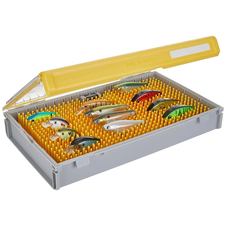 Plano EDGE Master Crankbait Small Tackle Storage, Premium Tackle  Organization with Rust Prevention, Yellow/Clear
