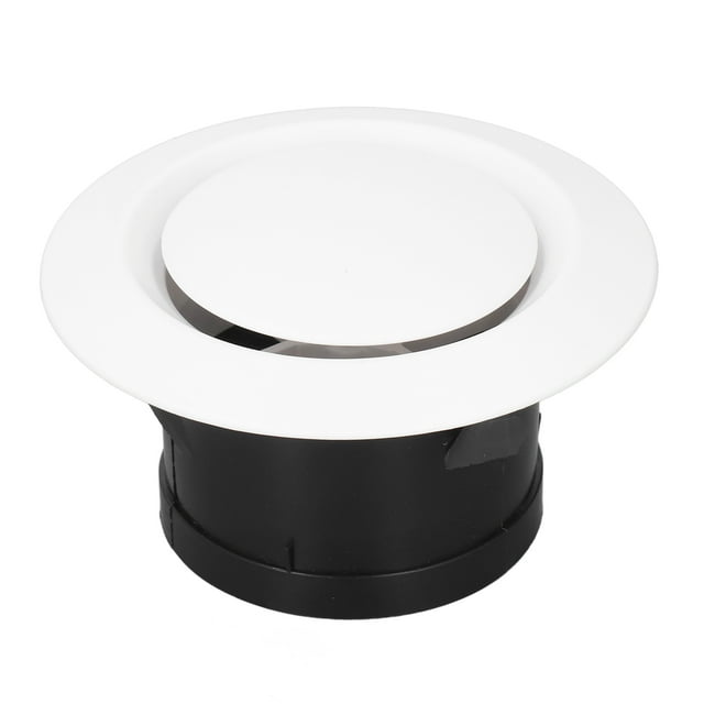 Adjustable Air Vent ABS Wall Mounted Flexible Space Saving Round Soffit Air Vent for Bathroom Library 6in