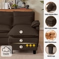 thumbnail image 6 of Pingliang Home Oversized U Shaped Couch,4 Seat Sectional Sofa with 4 Pillows,Upholstered Symmetrical Cloud Couch with Double Chaise,Wrap Around Sofa Modular sofa for Living Room Apartment Office, 6 of 8