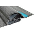 thumbnail image 2 of HR HANDCRAFT RUGS HR Geometric Stripes Area Rug Oval Pattern Modern Carpet Comfy shed Free Stain Resistant Turquoise - 7'5" x 10'5", 2 of 5