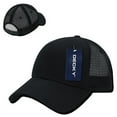 thumbnail image 2 of DECKY Low Crown Mesh Pre Curved Bill Baseball Caps Hats Cap Hat For Men Women Black/Black, 2 of 2