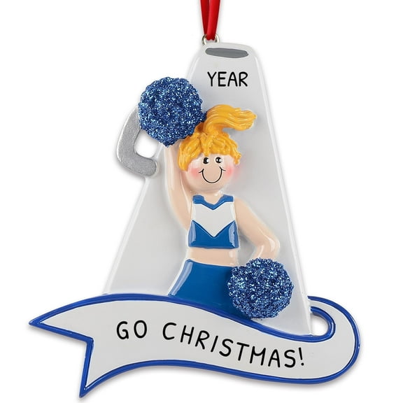 Personalized Cheer Dance Ornaments 2024 - Cheer Stuff Pom Pom Christmas-Ornaments by Elves