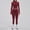 Red, variant on Womens Two Piece Tracksuit Set Long Sleeve Zipper Jacket with Athletic High Waist Leggings Workout Outfit