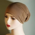 thumbnail image 2 of Chapeau et Foulard en Soie et Coton de Couleur Unie Multicolore, 2 of 6