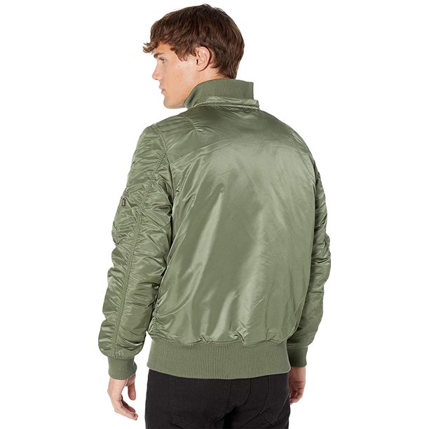 Alpha Industrie Alpha Industries Ma 1 Hooded Rib Flight Jacket Sage Walmart Com Walmart Com