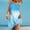 2-Blue, variant on Summer Dresses for Women Sleeveless Striped Print Hem Print Loose Beach Dress