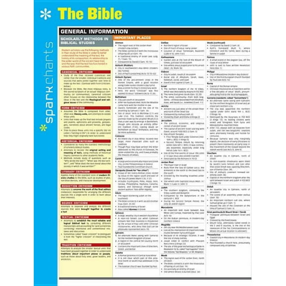 Sparkcharts: The Bible Sparkcharts (Other)